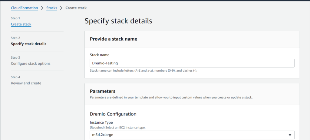 Dremio AWS Installation 6